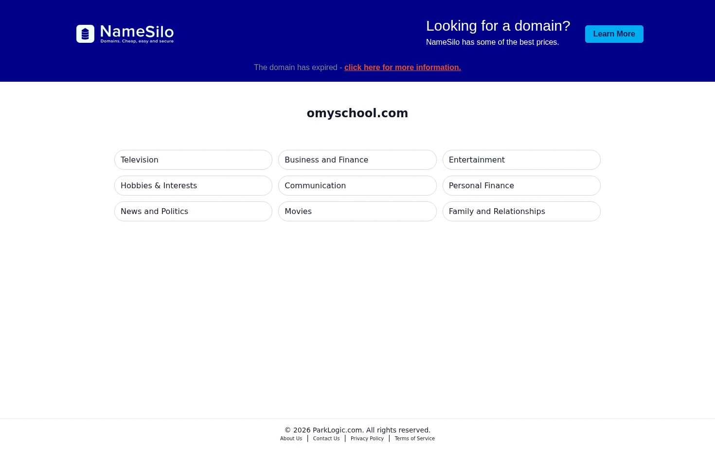 omyschool.com 页面快照
